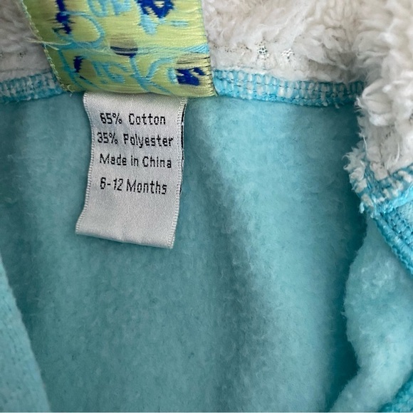 Kickee Pants Fleece Coverall with Sherpa-Lined Hood Size 6-12 months - Picture 4 of 7